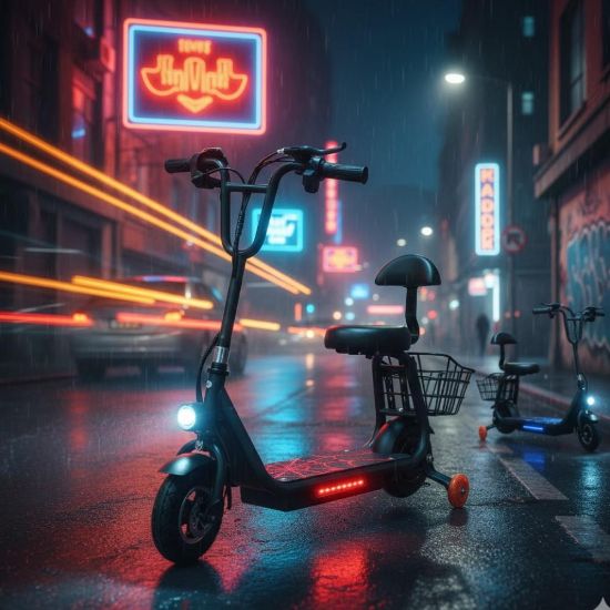 صورة سكوتر كهربائي بمقعد – بطارية 36V